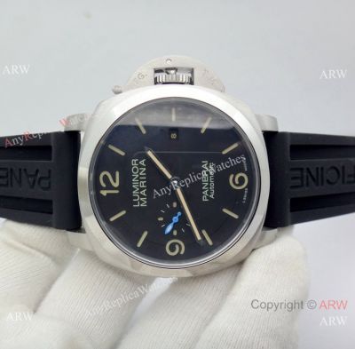 Panerai Luminor Marina PAM312 45mm Watch Black Rubber Strap